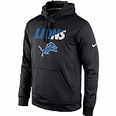Men's Detroit Lions Nike Kick Off Staff Performance Pullover Hoodie - Black,baseball caps,new era cap wholesale,wholesale hats